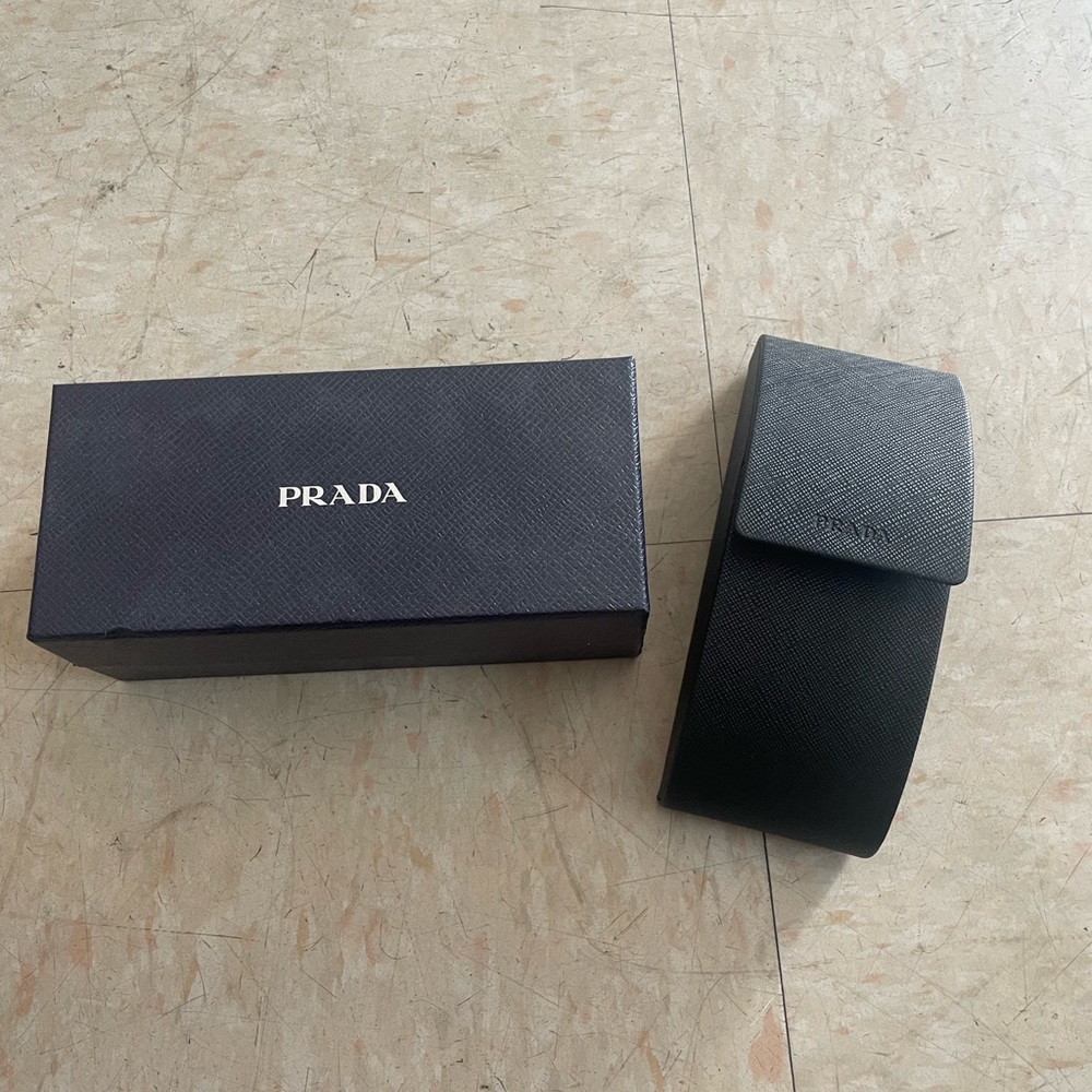 Prada sunglass case and box (does NOT include sunglasses)